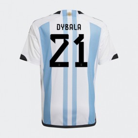 Argentina Paulo Dybala 21 2023/2024 Hemma Fotbollströjor Kortärmad